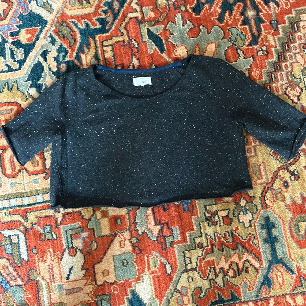 Heathered Grey Crop Sweatshirt